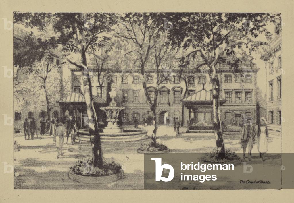 The Quad at Barts (litho)