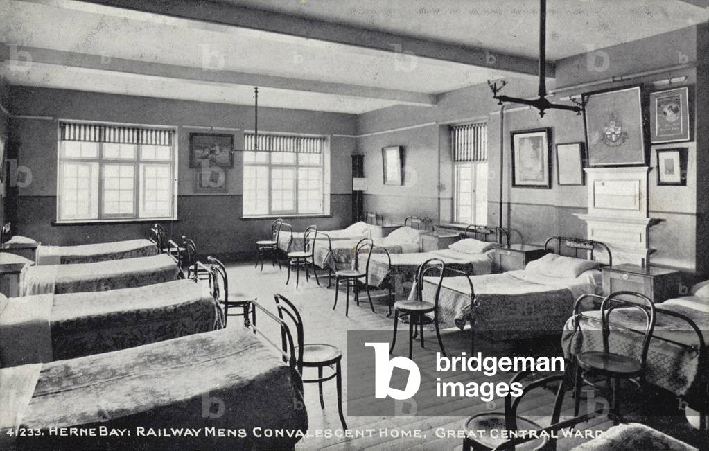 Herne Bay, Railway Mens Convalescent Home, Great Central Ward (b/w photo)