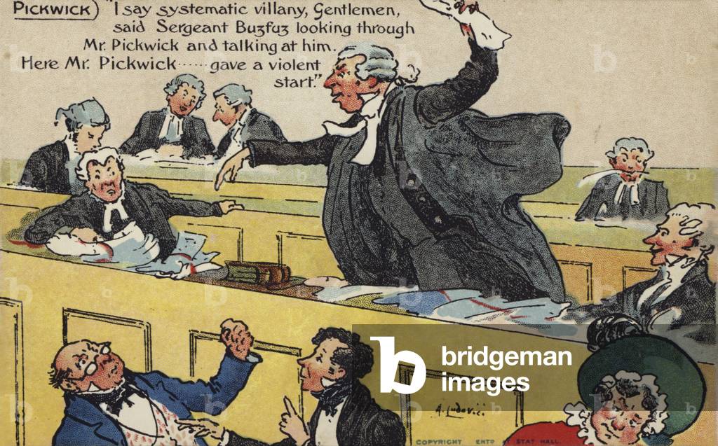 Pickwick Papers (colour litho)