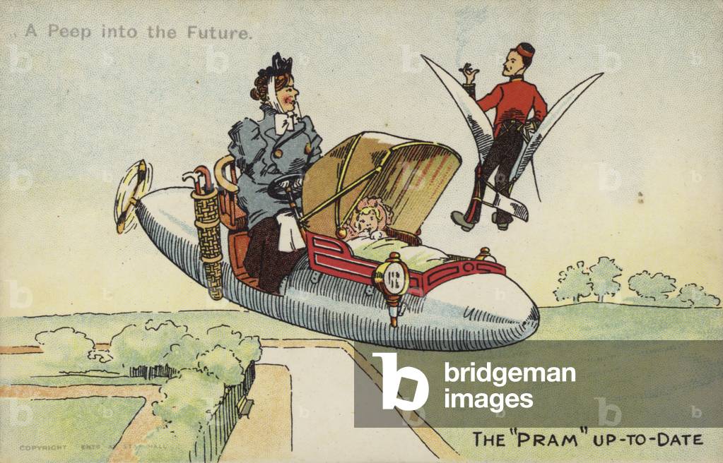 The Pram Up-To-Date (colour litho)