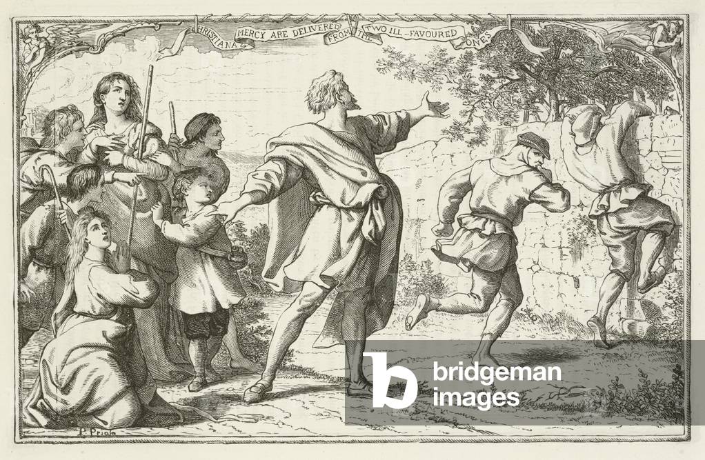 Illustration for The Pilgrim's Progress by John Bunyan (engraving)