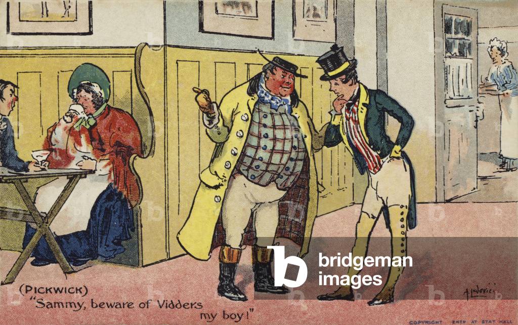 Pickwick Papers (colour litho)