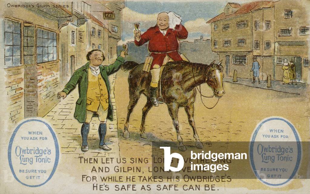 John Gilpin, Owbridge's Lung Tonic (colour litho)
