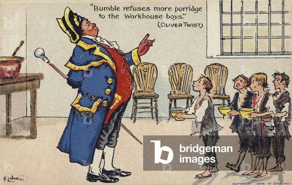 Oliver Twist (colour litho)