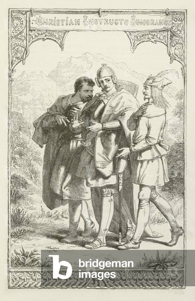 Illustration for The Pilgrim's Progress by John Bunyan (engraving)