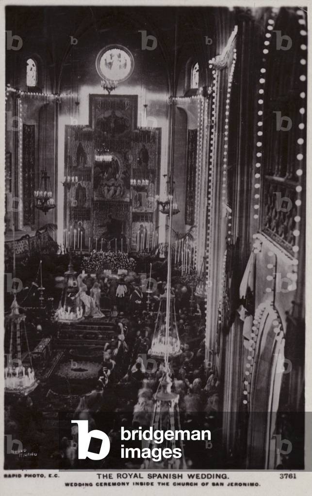 Royal Spanish Wedding (b/w photo)