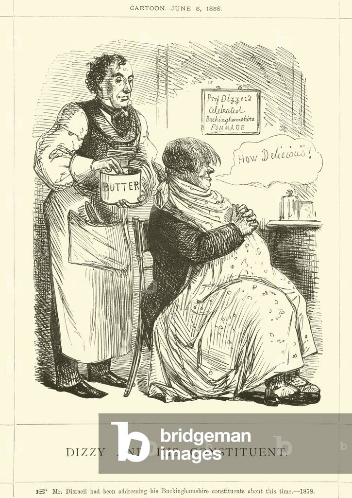 Dizzy and his Constituent (engraving)