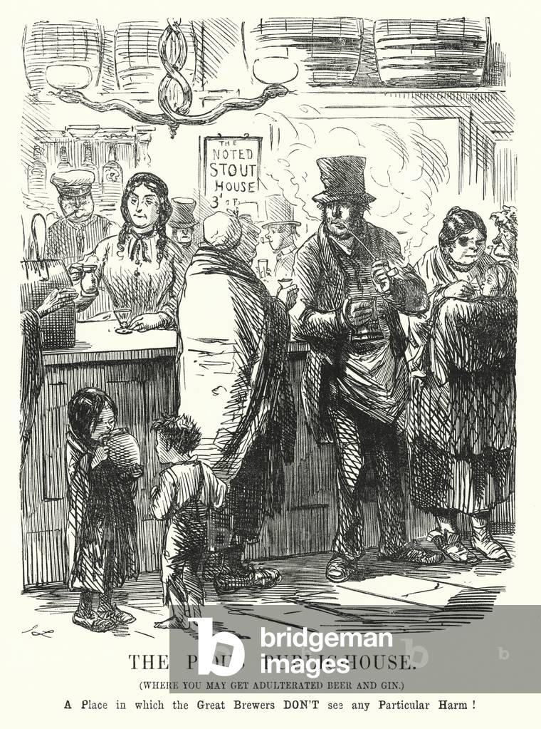 Punch cartoon: The Pious Public House (engraving)