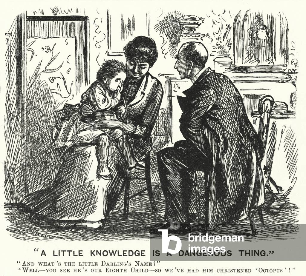 Punch cartoon: A Little Knowledge is a Dangerous Thing (engraving)