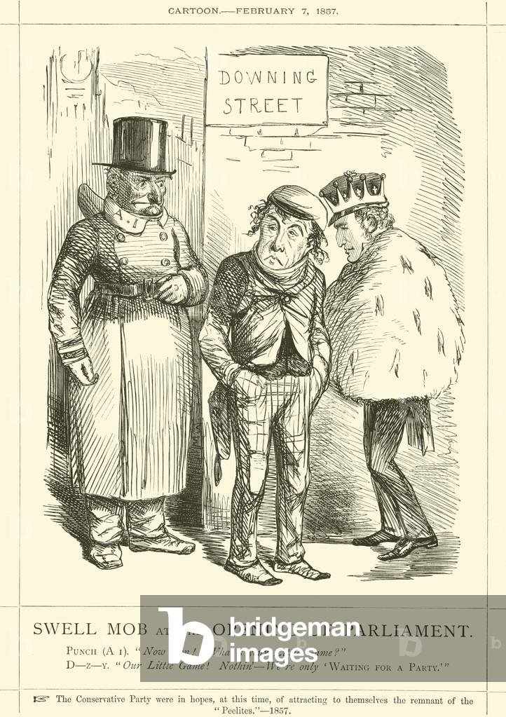 Swell Mob at the Opening of Parliament (engraving)