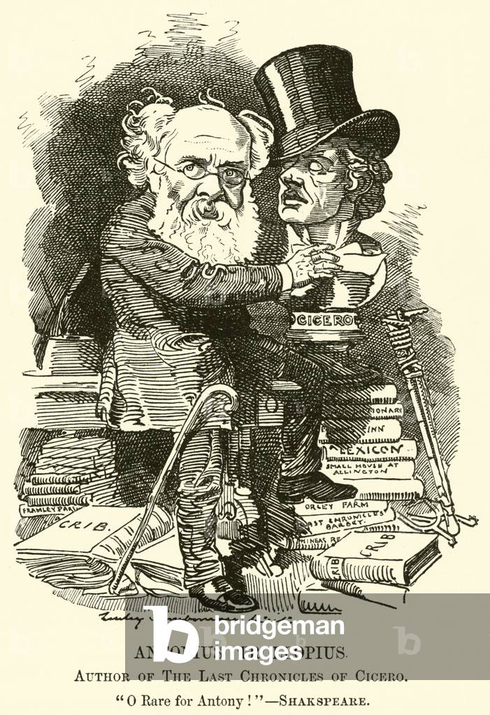 Antonius Trollopius, Author of The Last Chronicles of Cicero (engraving)