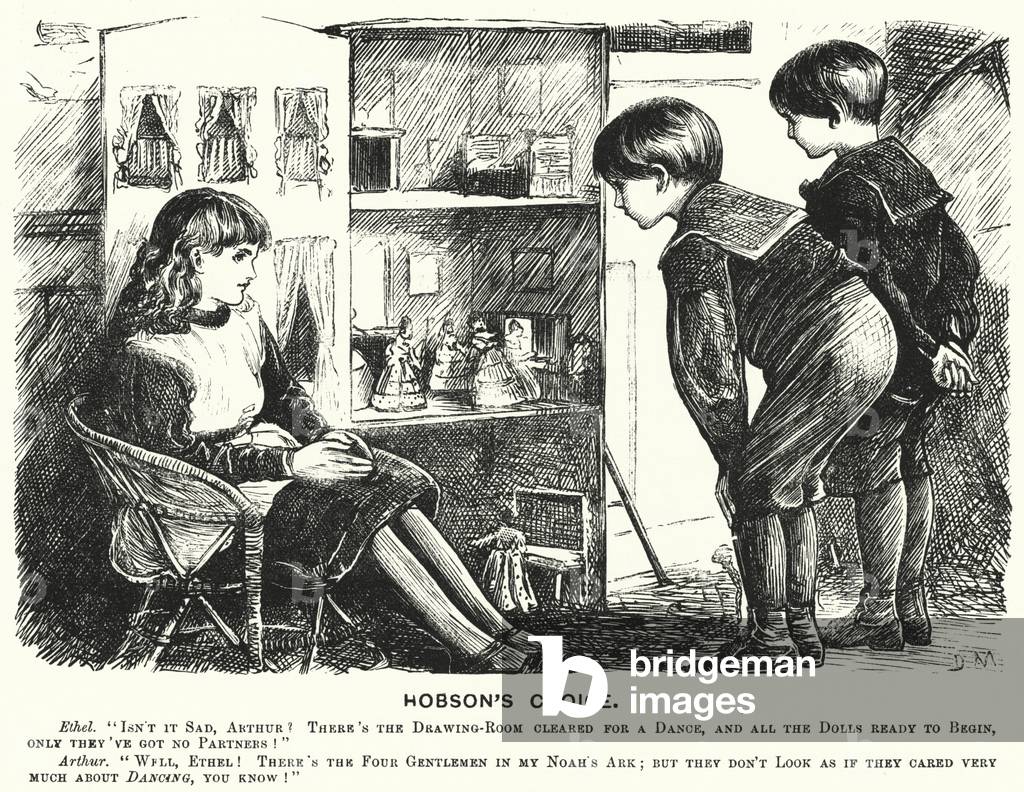 Punch cartoon: Hobson's Choice (engraving)