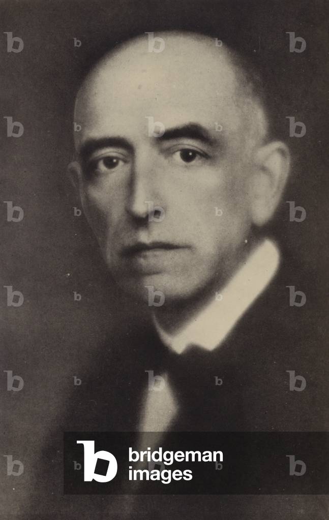 Manuel de Falla, Spanish composer (1876-1946) (b/w photo)