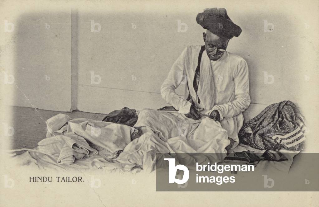 Hindu Tailor (b/w photo)