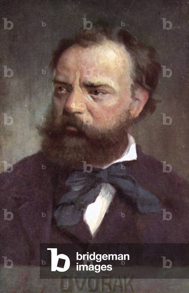 Antonin Dvorak, Czech composer (colour litho)