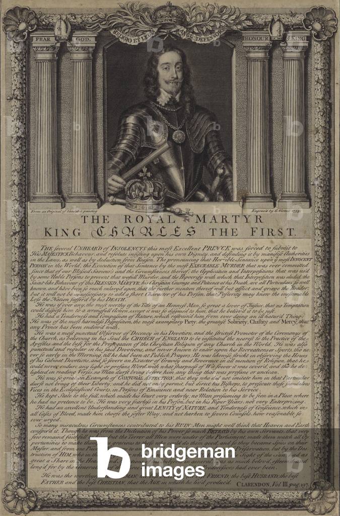 The royal martyr King Charles I (engraving)