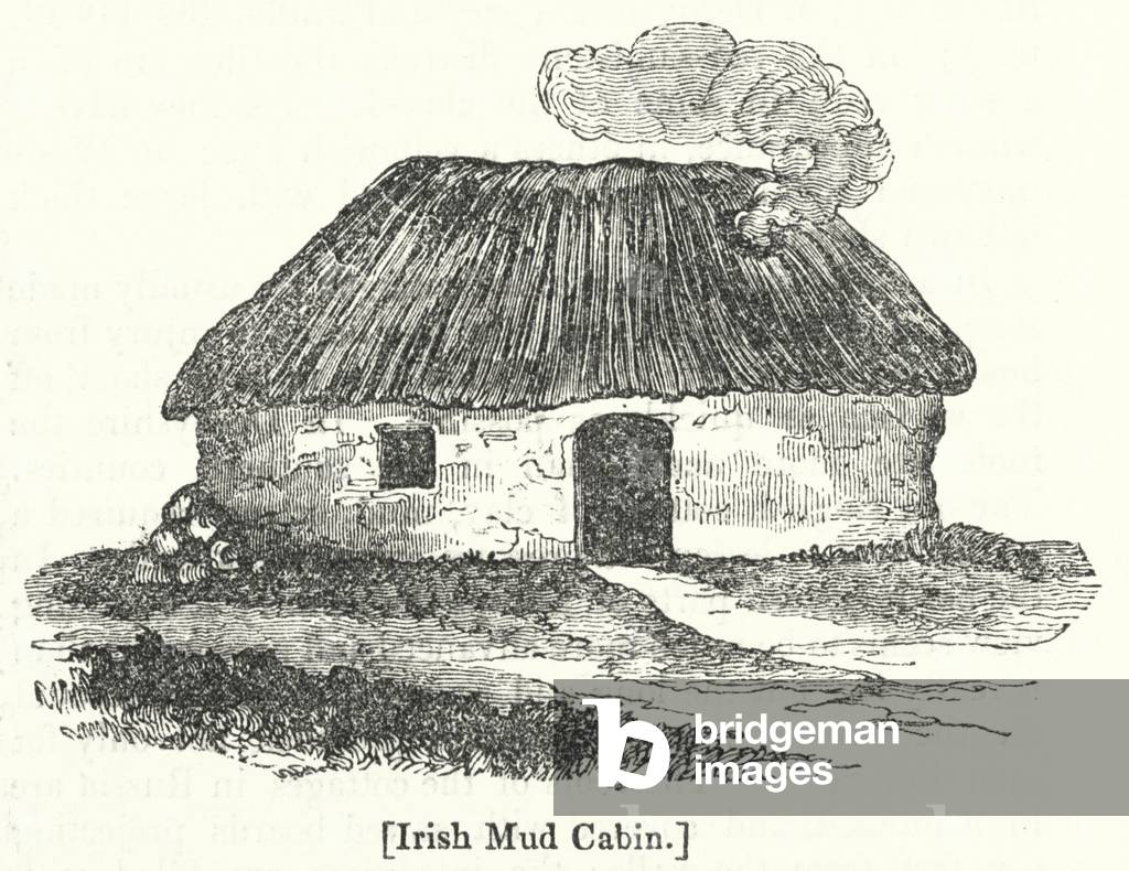 Irish Mud Cabin (engraving)