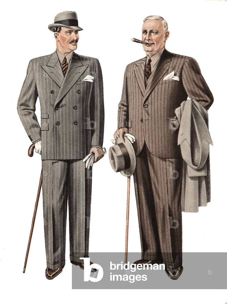 Male Fashions, 1935 (colour lithograph)
