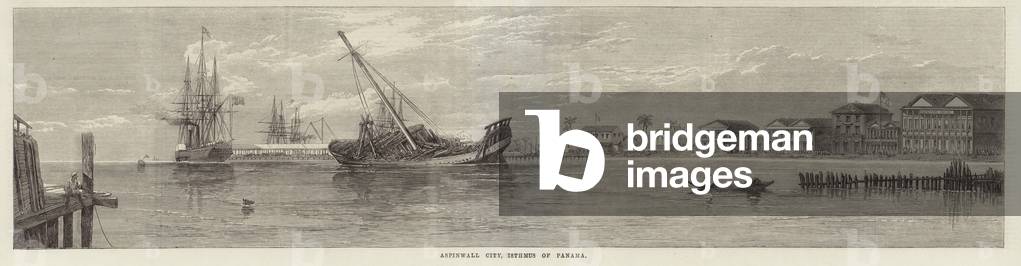 Aspinwall City in the Isthmus of Panama (engraving)