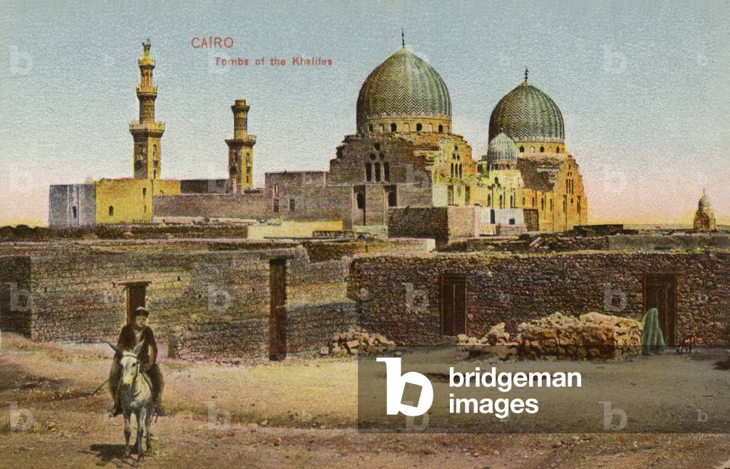 Tombs of the Caliphs, Cairo, Egypt (coloured photo)