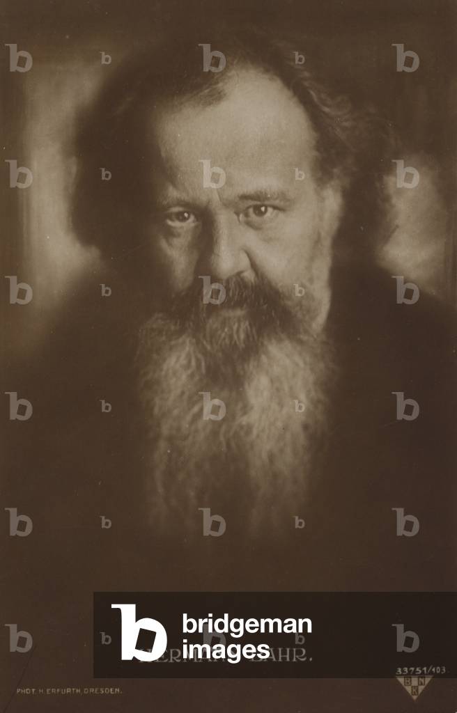 Hermann Bahr (1863-1934), Austrian author and playwright (b/w photo)