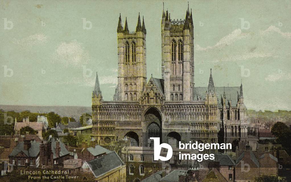 Lincoln Cathedral, from the Castle Tower (photo)
