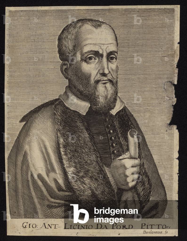 Giovanni Antonio de' Sacchis called Il Pordenone (engraving)