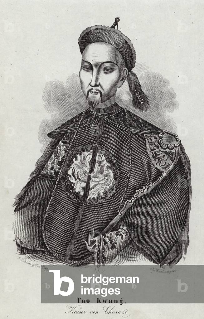 Chinese emperor Tao Kwang (engraving)