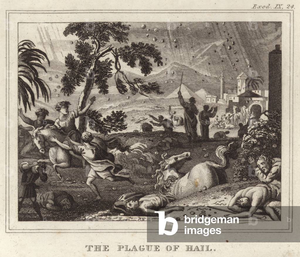 The Plague of Hail (engraving)