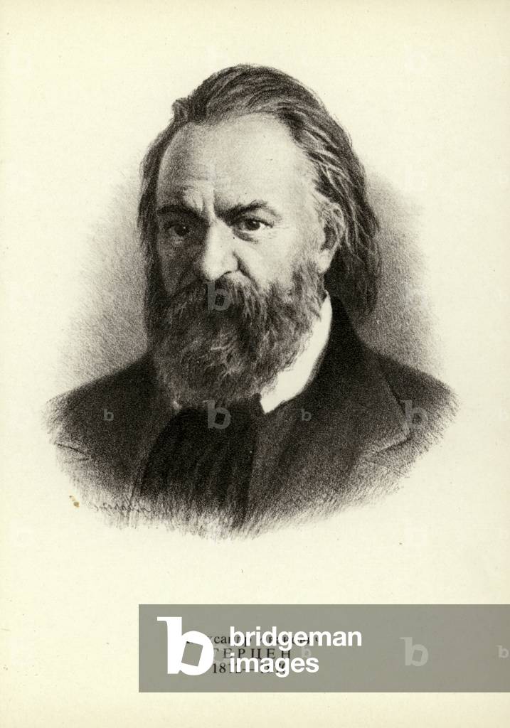 Alexander Herzen, Russian writer and philosopher (litho)