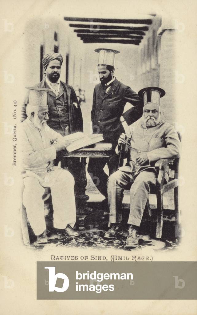 Natives of Sind, (Amil Rage.) (b/w photo)