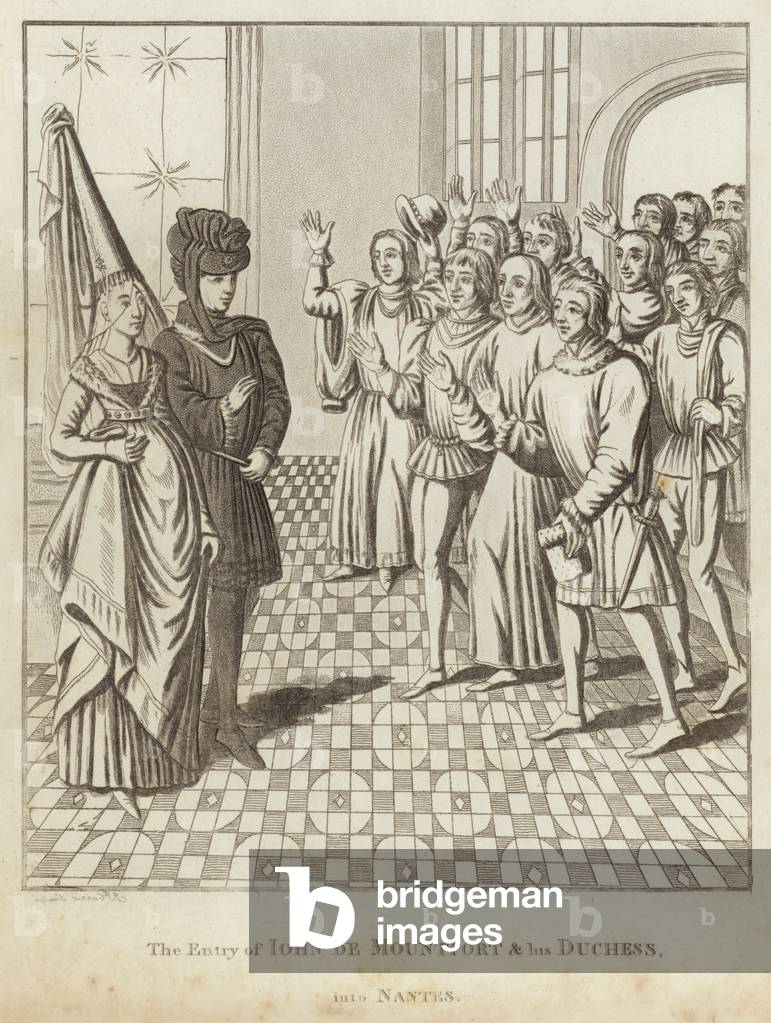 The Entry of Iohn de Mountfort & his Duchess, into Nantes (engraving)
