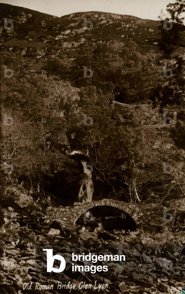 Old Roman Bridge, Glen Lyon (b/w photo)