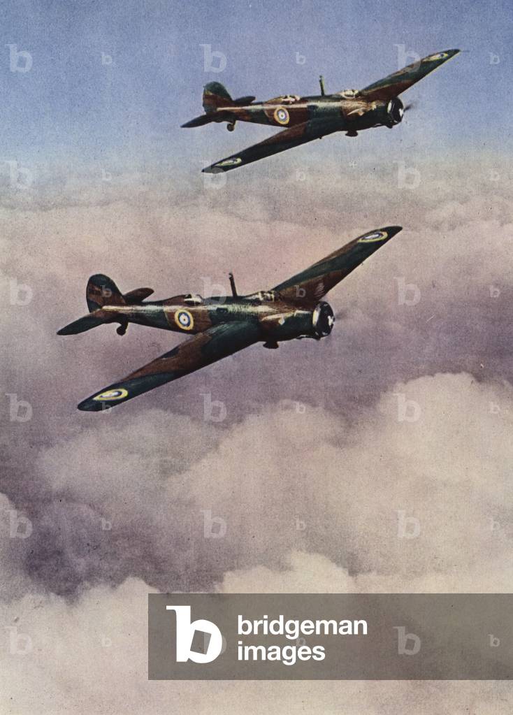 Vickers Wellesley long-range bombers (colour litho)