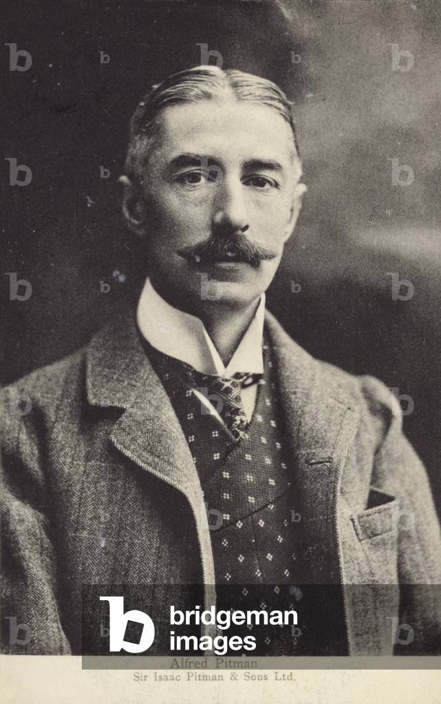 Alfred Pitman, British businessman (b/w photo)