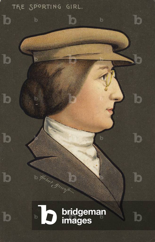 The Sporting Girl (colour litho)