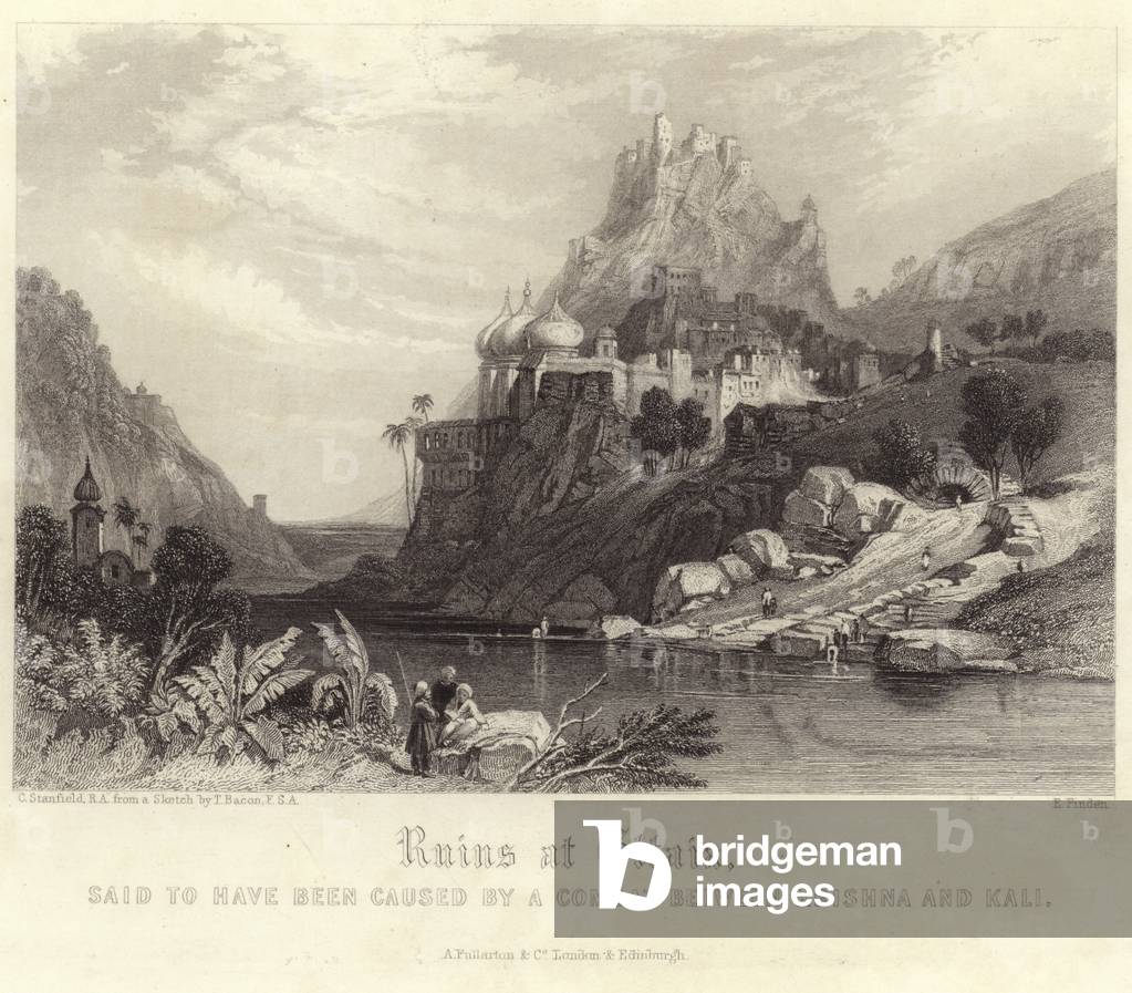 Ruins at Ettaia (engraving)