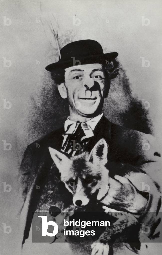 Mikhail Zollo, Russian circus clown and animal trainer, 1920s (b/w photo)