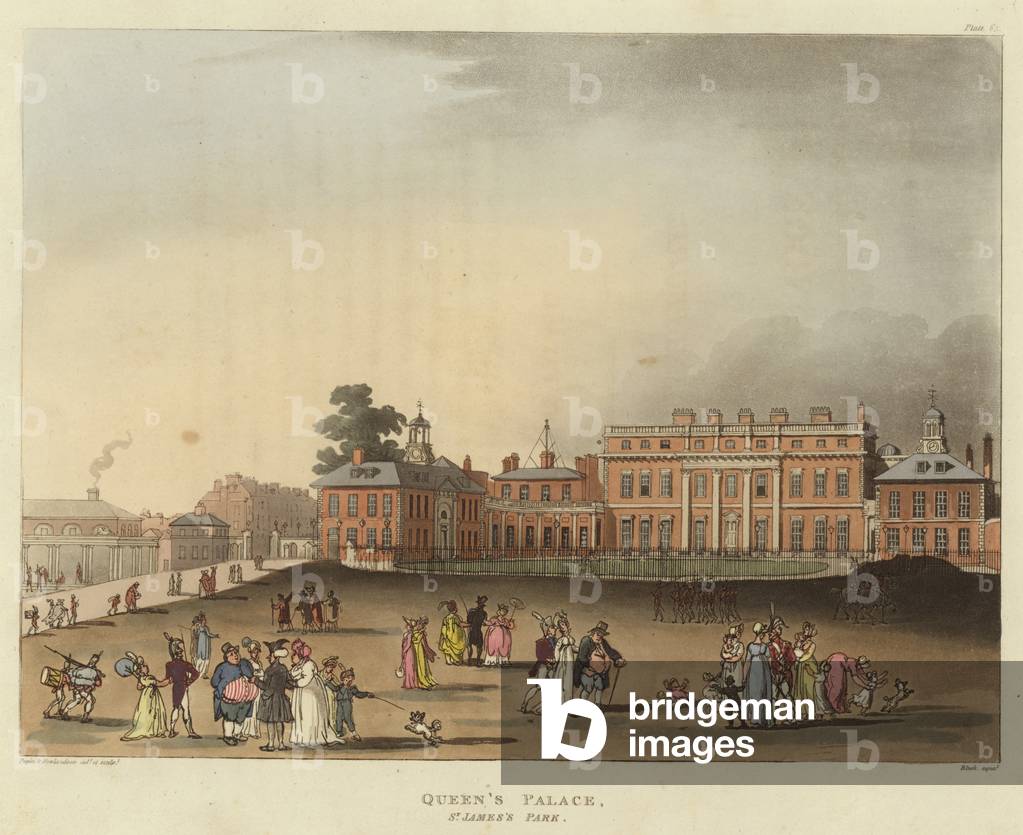 Queen's Palace (coloured engraving)