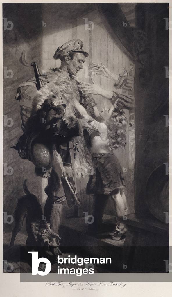 And they kept the home fires burning (litho)