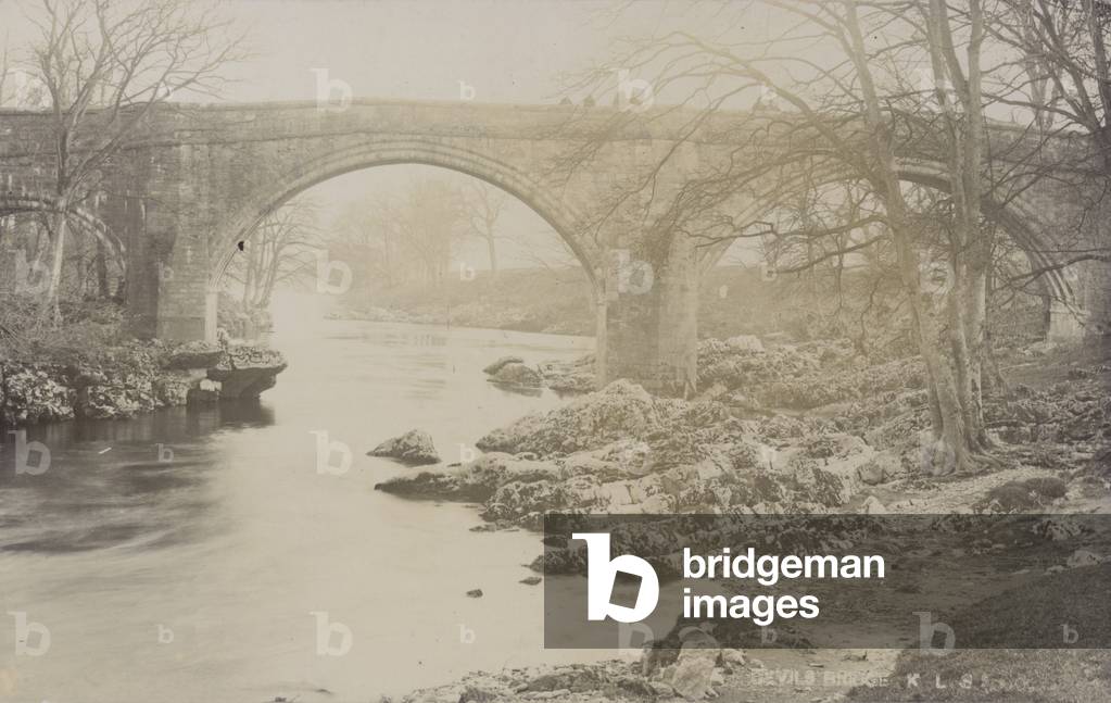 Devil's Bridge, Kirkby Lonsdale (b/w photo)