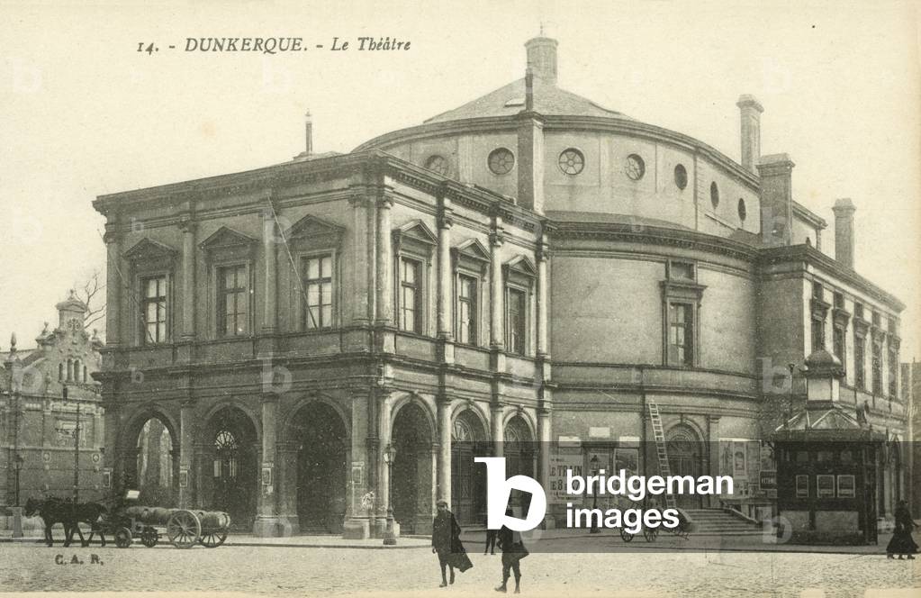 Theatre, Dunkirk (b/w photo)