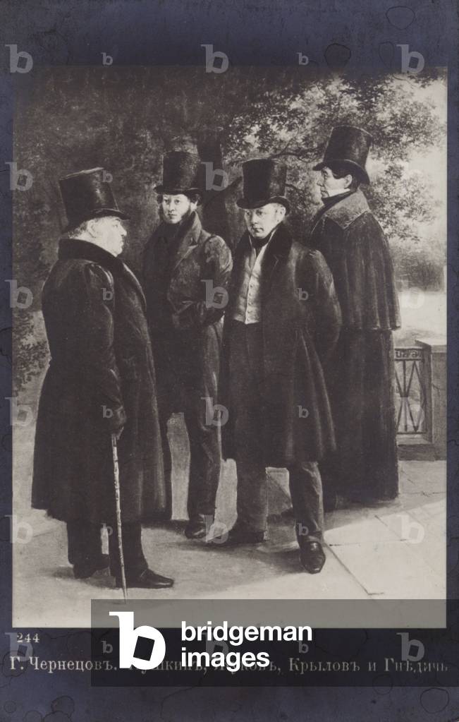 Alexander Pushkin, Russian novelist, poet and playwright (litho)