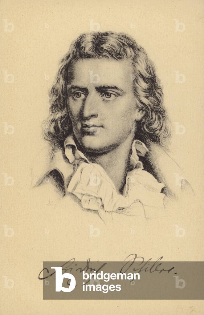 Friedrich von Schiller (1759-1805), German poet, philosopher, historian and playwright (litho)