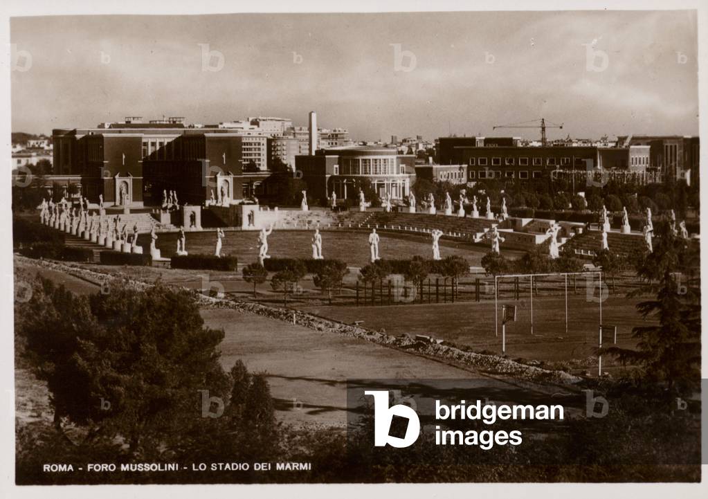 Stadio dei Marmi, Foro Mussolini, Rome (b/w photo)