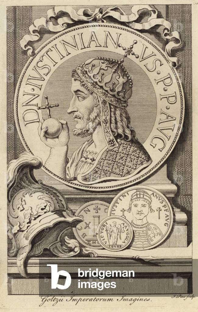 Justinian I the Great (engraving)