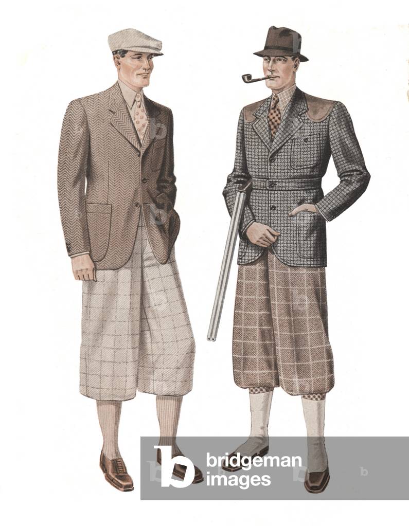 Male Fashions, 1935 (colour lithograph)