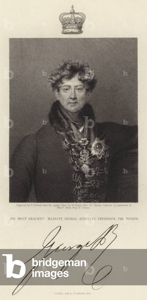 His Most Gracious Majesty, George-Augustus-Frederick; Fourth (engraving)