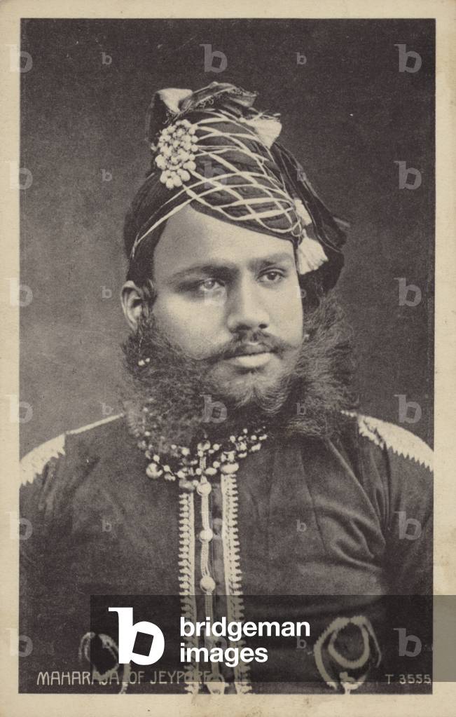 Maharaja of Jeypore (b/w photo)