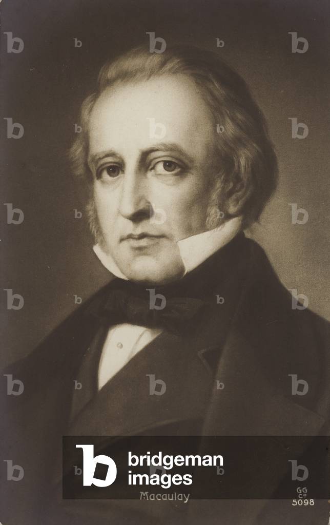 Thomas Babington Macaulay (1800-1859), English politician and historian (litho)